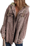 Dokotoo Womens 2025 Fall Corduroy Shacket Jacket - Color (Style CK7M)