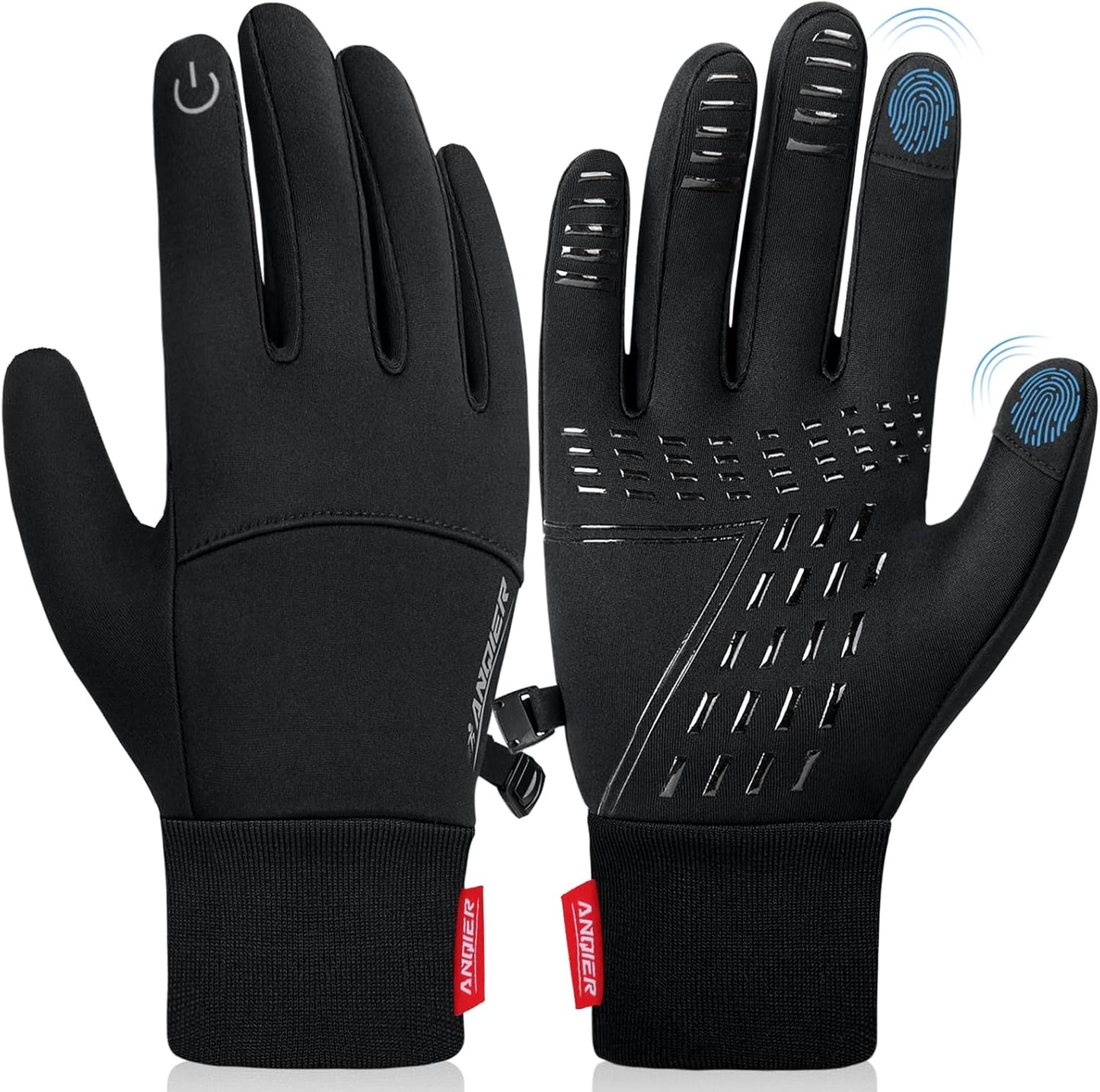 anqier Windproof Touchscreen Gloves - Stay Warm Outdoors