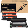 v4ink 3pk Compatible TN830XL DR830 Toner & Drum Combo - Reliable