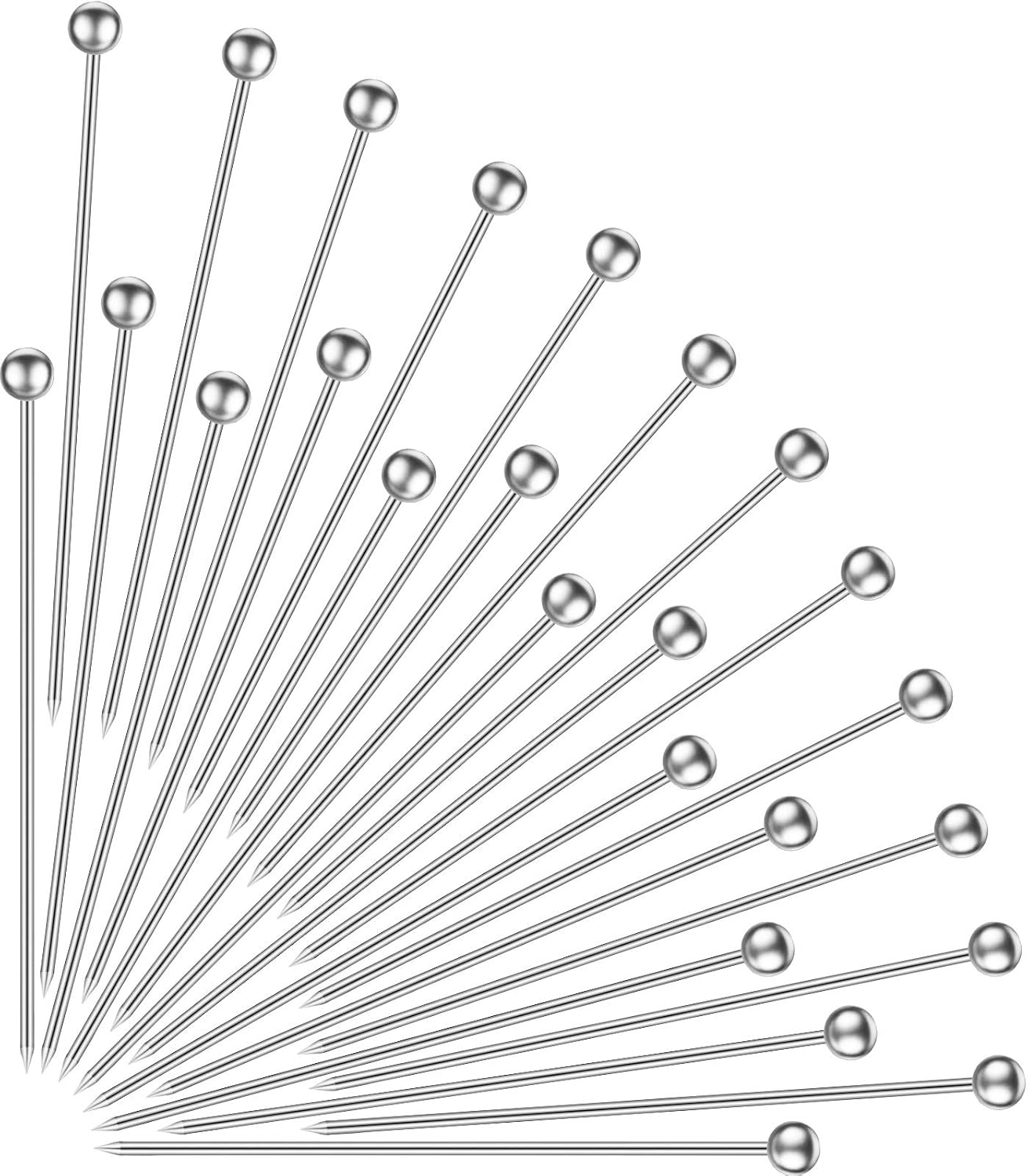 Reusable Stainless Steel Cocktail Picks - Set of 60