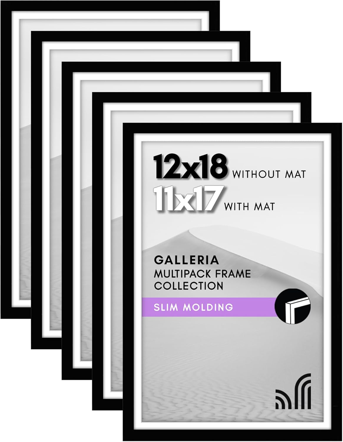 12x18 Poster Frame Set of 5 for Stylish Wall Display