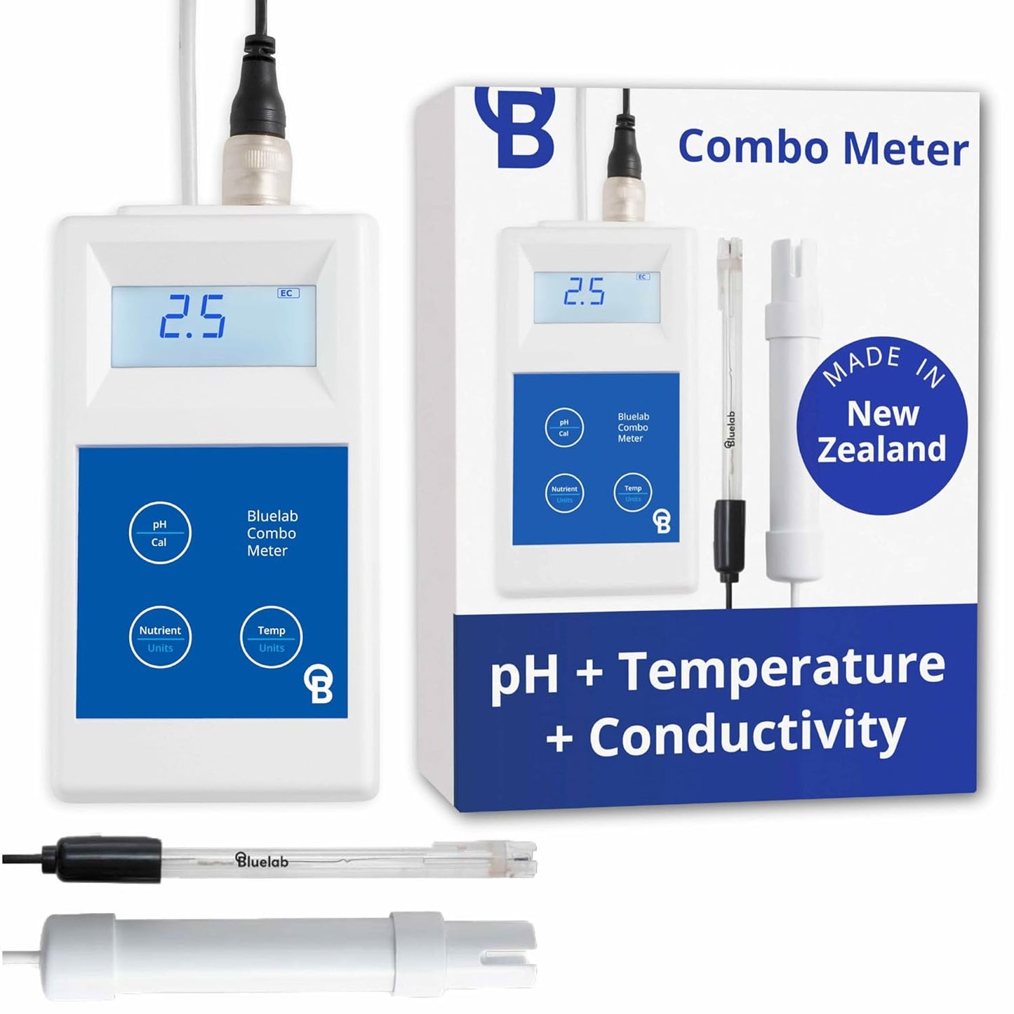 Bluelab Combo Meter for pH, Temperature & Conductivity Testing