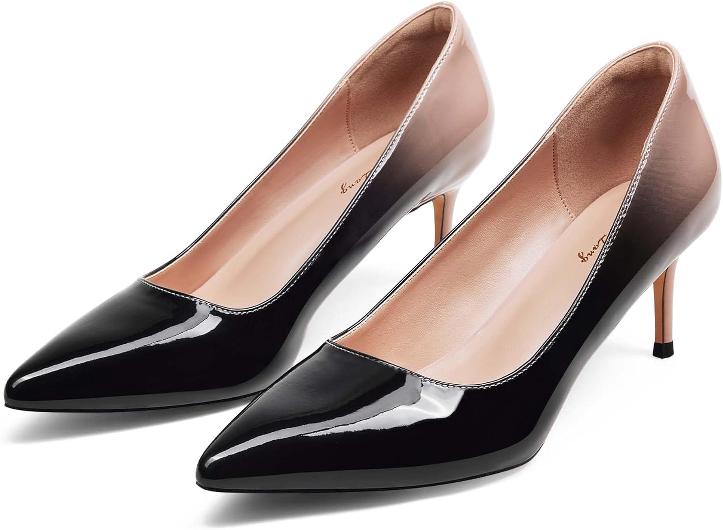 Elisabet Tang Kitten Heel Low Pumps for Elegant Comfort Style