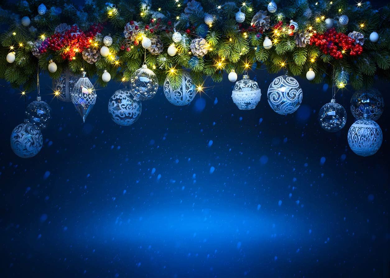 SJOLOON Blue Christmas Backdrops for Stunning Holiday Photos