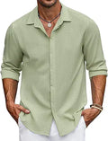 COOFANDY Men's Casual Shirt for Summer Beach Weddings