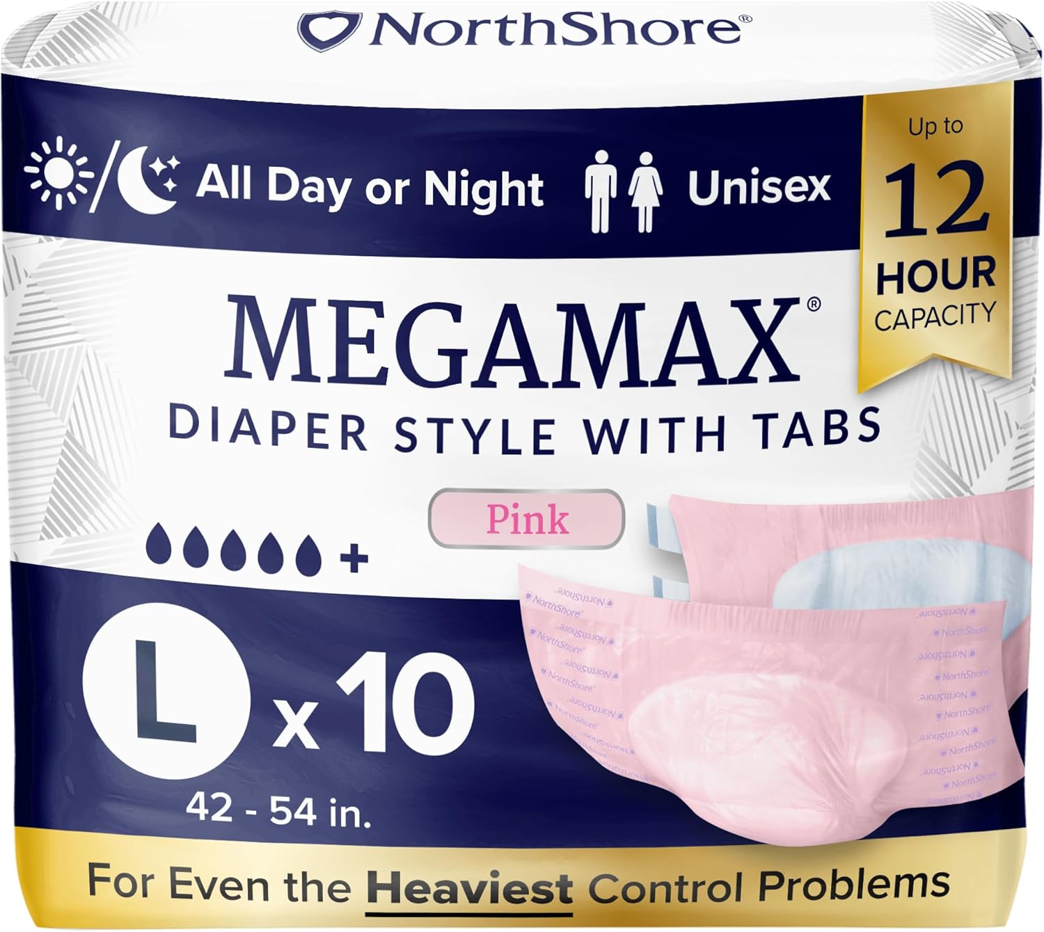 NorthShore MegaMax Adult Overnight Diapers for Ultimate Comfort