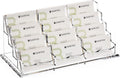 SANRUI Business Card Holder for Desk - Clear Acrylic Display Stand