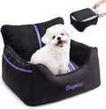 BurgeonNest Dog Car Seat for Small Dogs - Portable Travel Carrier