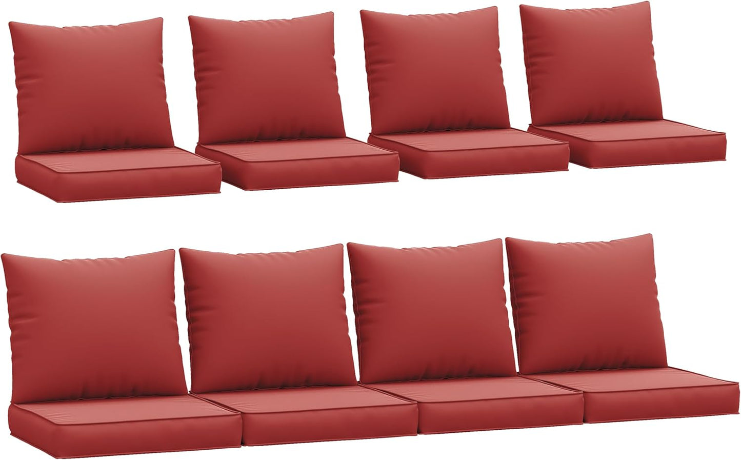Outdoor Cushions for Patio Furniture by Amopatio - Burgundy