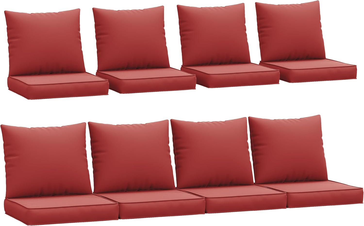 Outdoor Cushions for Patio Furniture by Amopatio - Burgundy