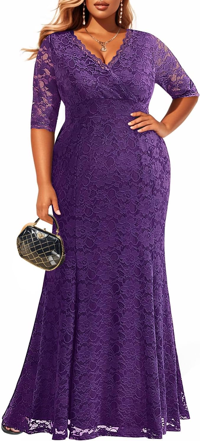 Elegant Plus Size Mermaid Wedding Dress for Brides and Events