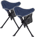 REDCAMP Folding Camping Stools 2 Pack - Taller Portable Tripod Seats