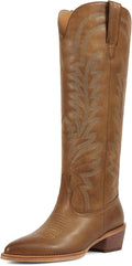 Cowboy Boots for Women Knee High Cowgirl Boots - Classic Retro Style