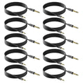 3.5mm to 6.35mm Stereo Audio Cable for Guitar and Home Theater