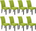 Stretch Chair Covers for Dining Room 8 Pack - Easy Fit & Wash