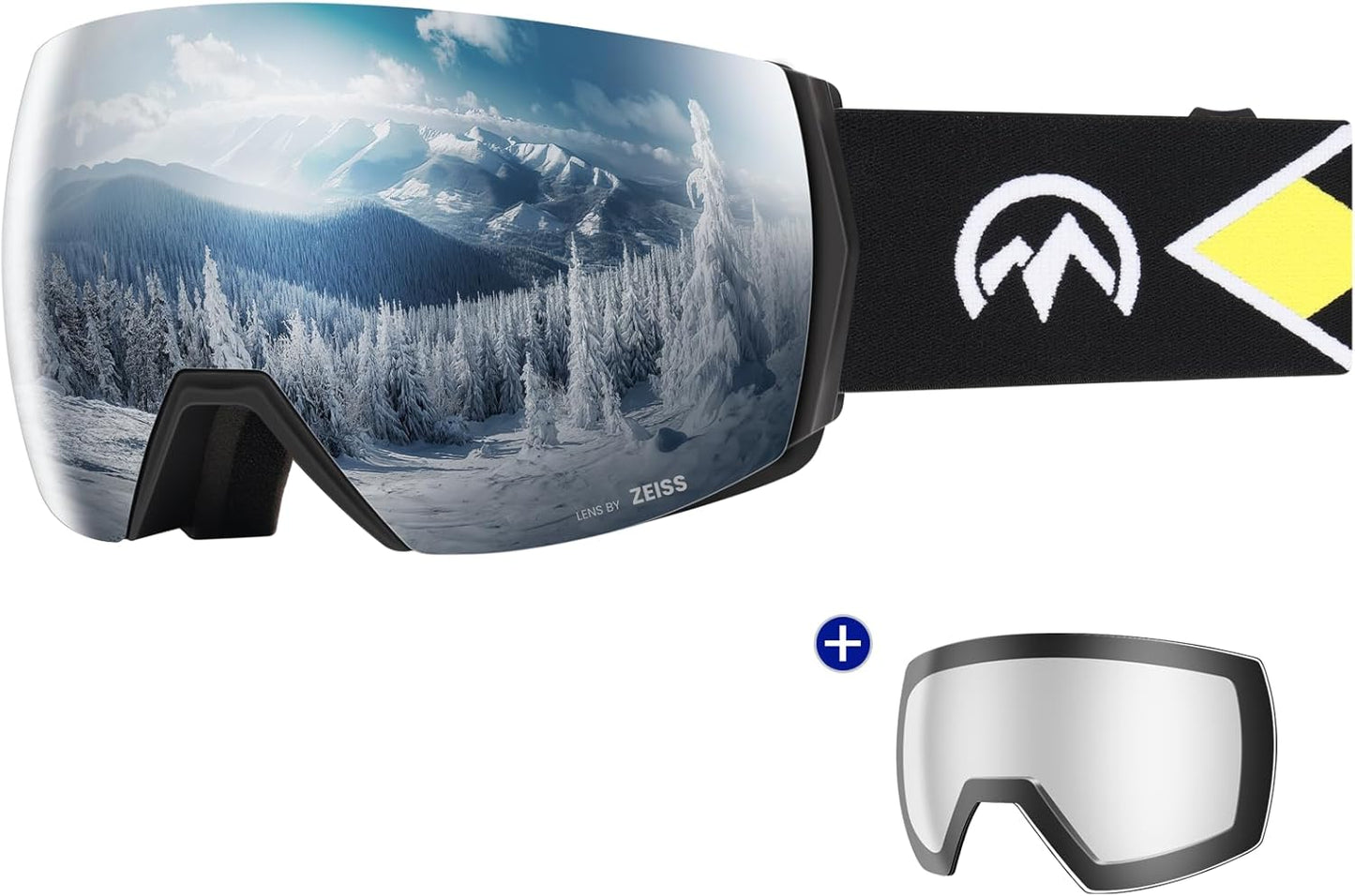 ZEISS Lens OTG Ski Goggles - Anti-fog, Wide View