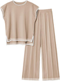 Ekouaer Womens Knit Sweater Set 2-Piece Lounge Outfit - Soft, Casual