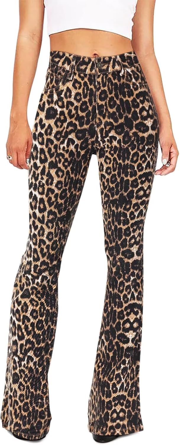KDF Flare Jeans for Women - High Waisted Bootcut Style