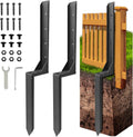 Fence Post Repair Kit Thickened Anchor Stakes - Quick Stable Fix