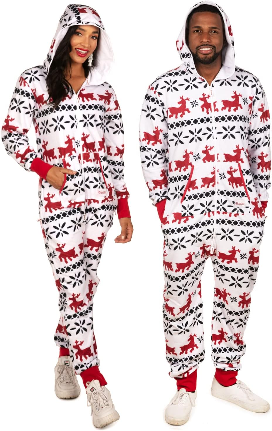 Tipsy Elves Christmas Onesies for Adults - Comfy Holiday Jumpsuits