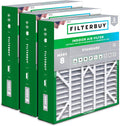 Filterbuy 20x25x6 Air Filter MERV 8 for Dust & Allergy Defense