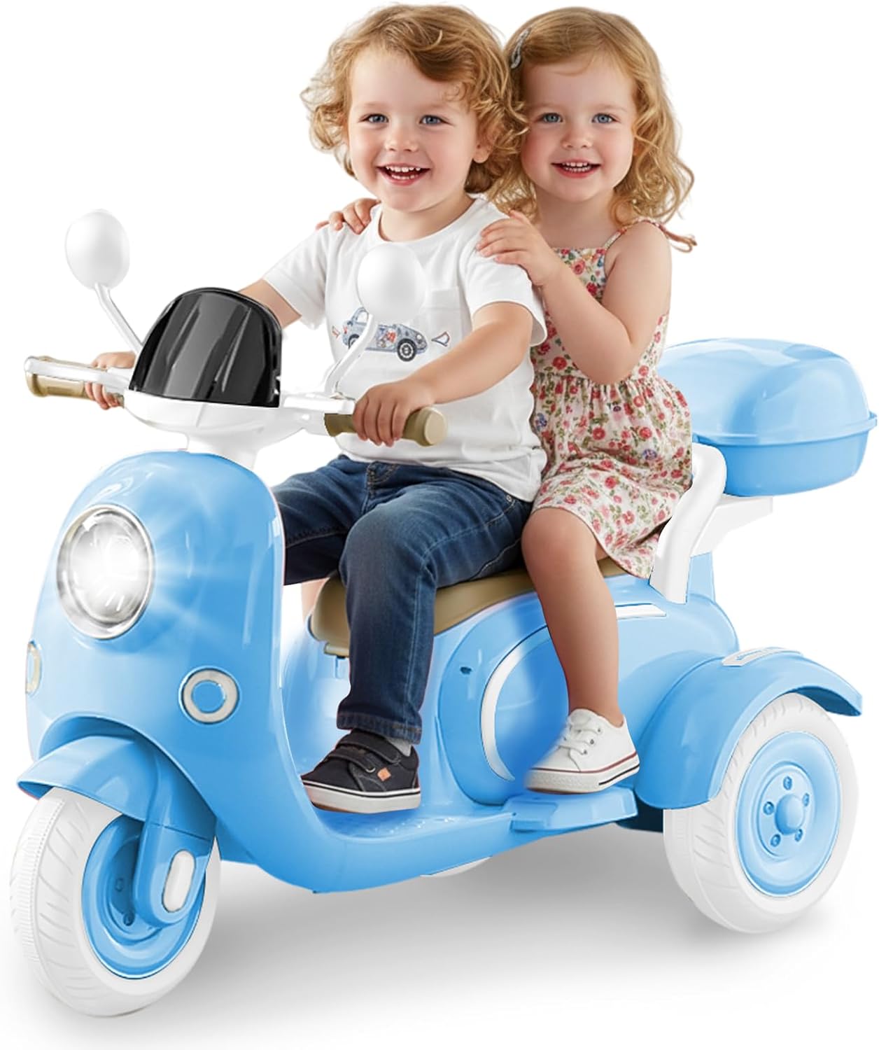 Kids Electric Motorcycle for 3 Year Old Girls - 3-Wheel Ride On
