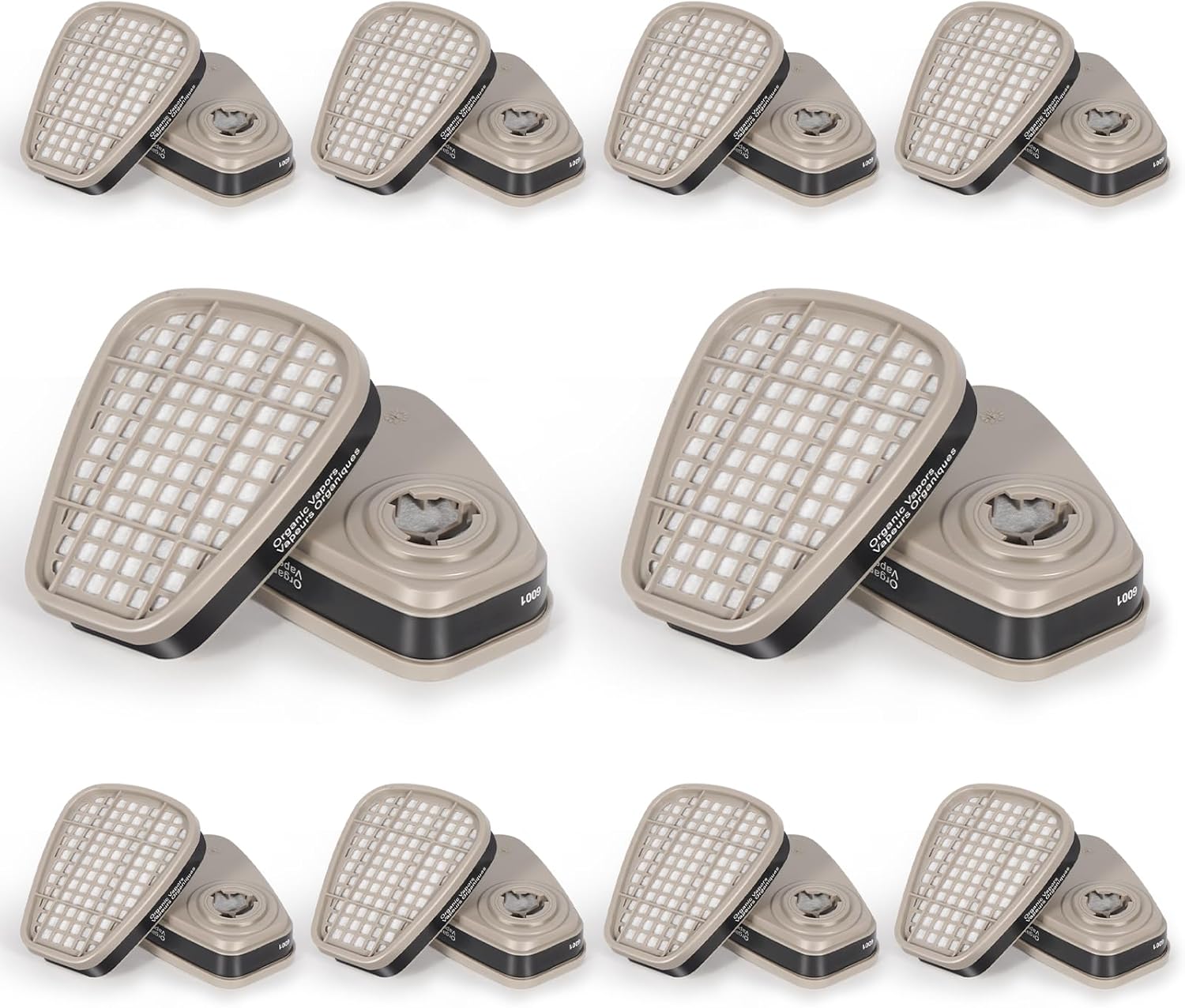 6001 Filter Cartridges for Respirator - High Efficiency Dust Filters