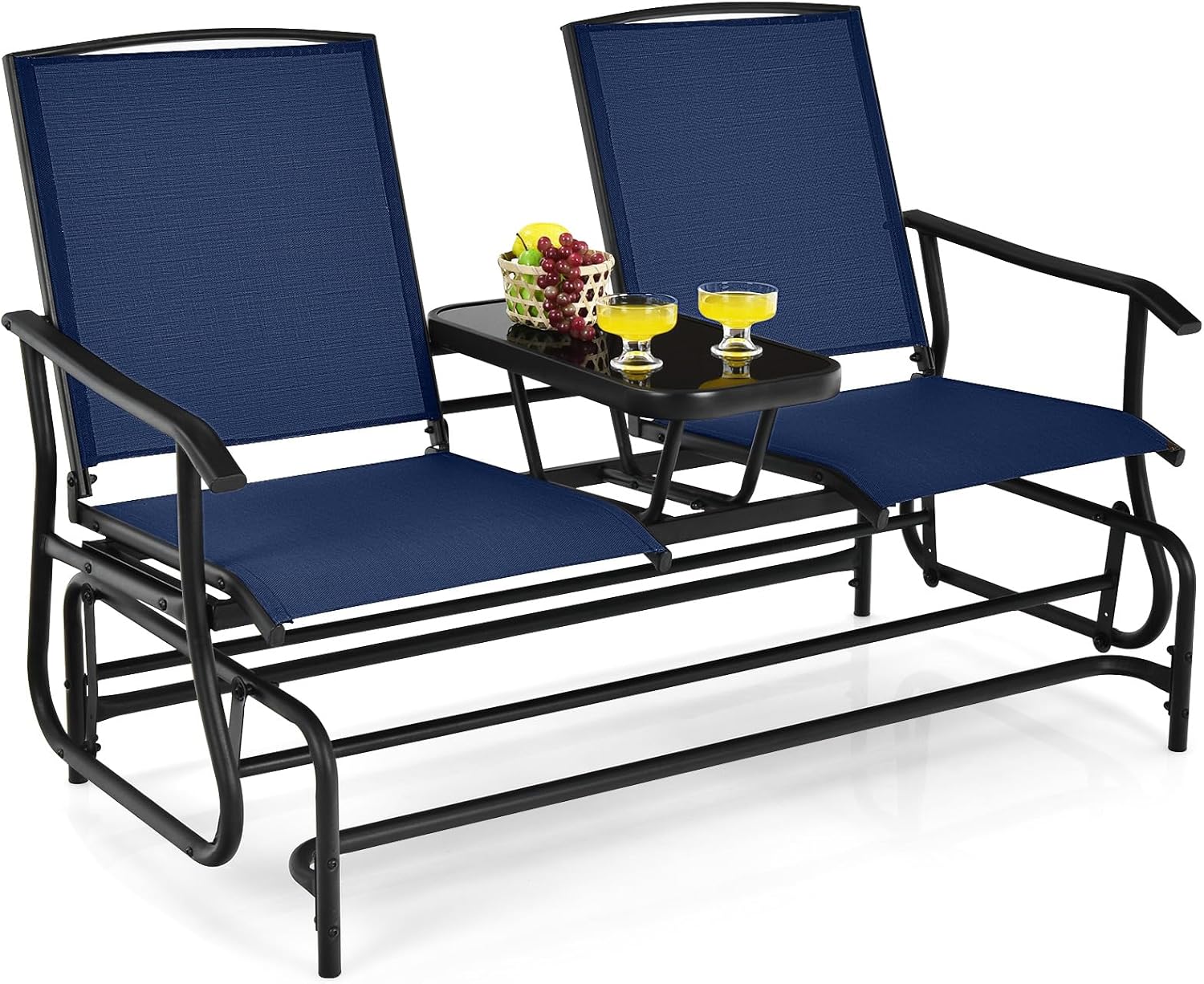 Tangkula 2 Person Swing Glider Chair for Outdoor Relaxation
