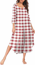 Relaxing Long Nightgown for Women by Ekouaer - Soft Sleep Dress