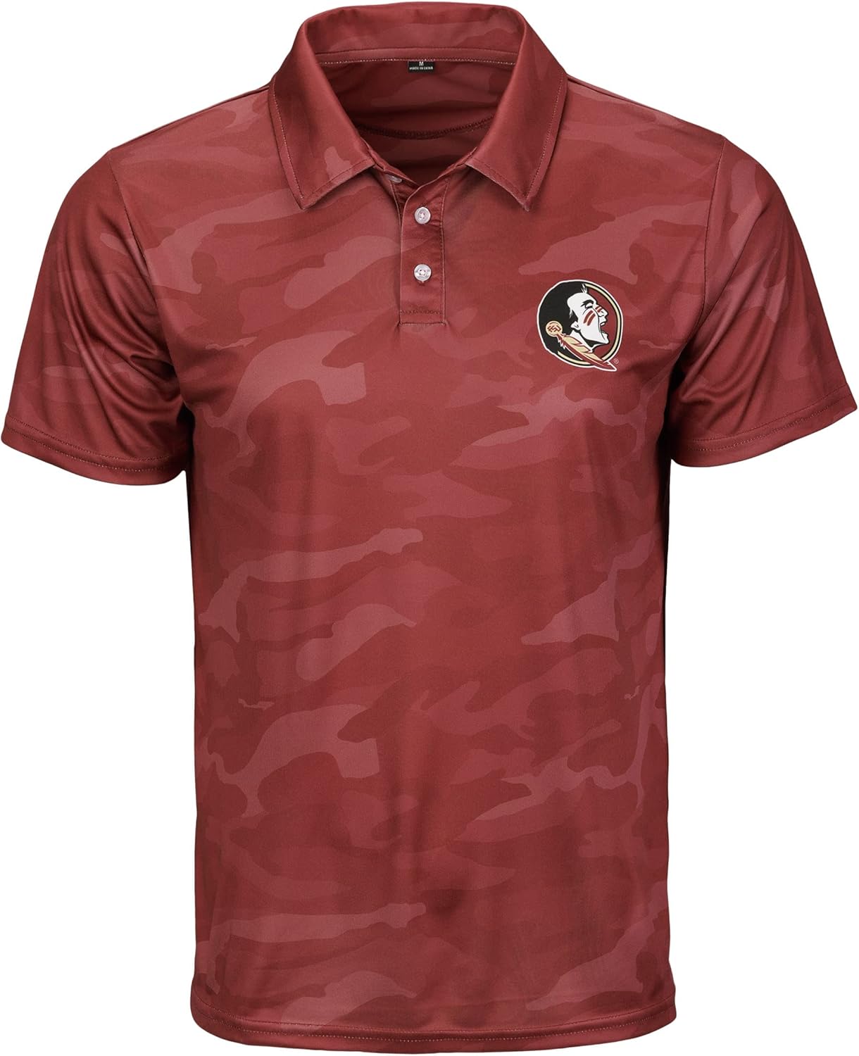 FOCO Men's NCAA College Team Logo Polyester Polo Short Sleeve Shirt