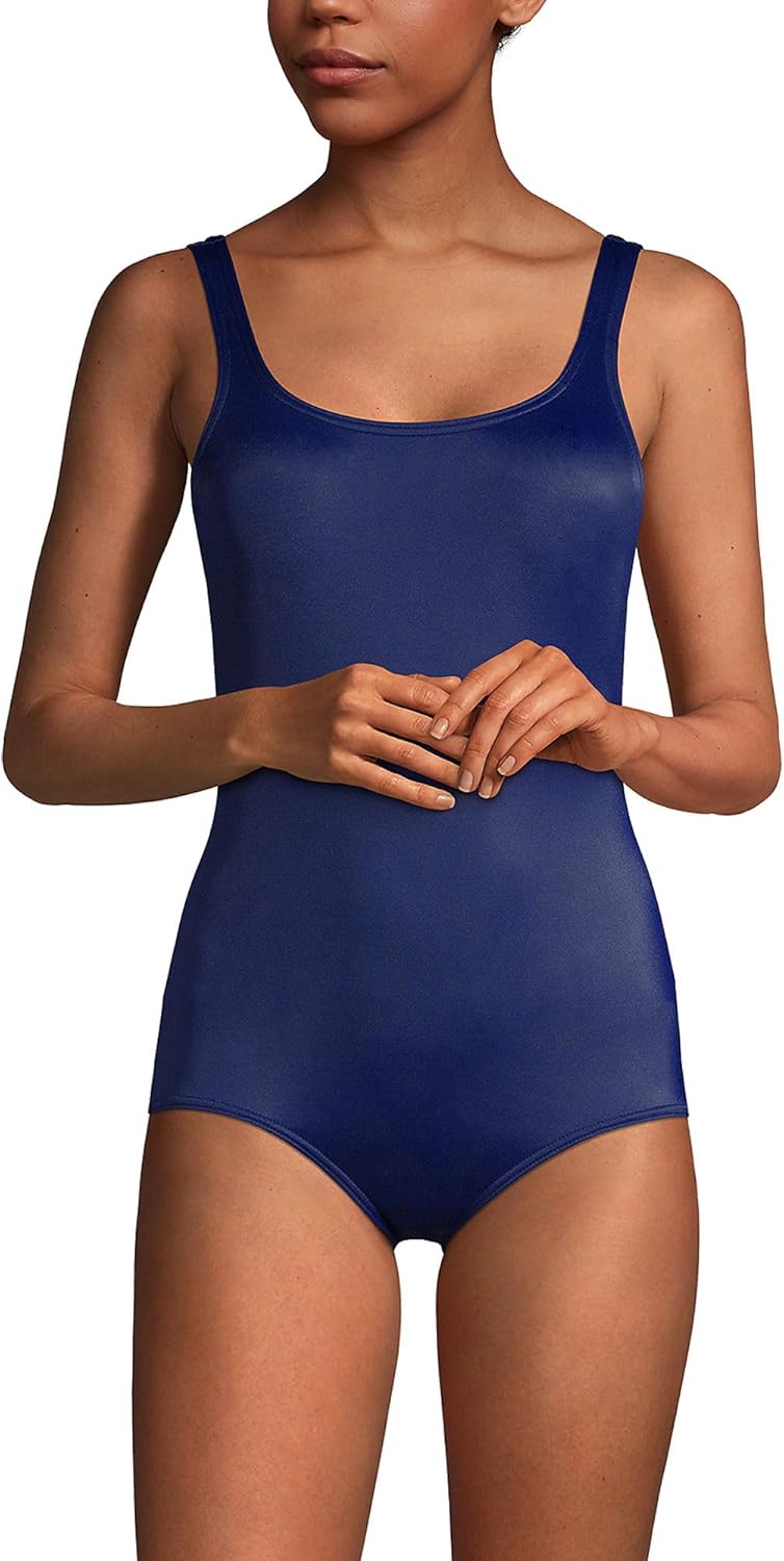 Chlorine Resistant Soft Cup Tugless Sporty One Piece Swimsuit