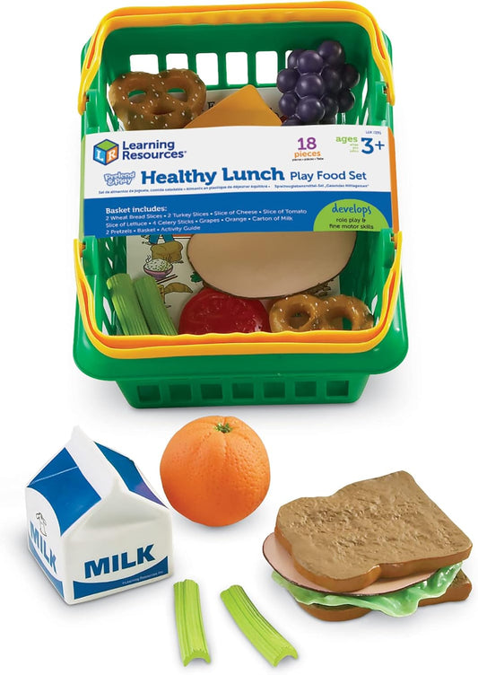 Learning Resources Healthy Lunch Basket for Pretend Play Fun