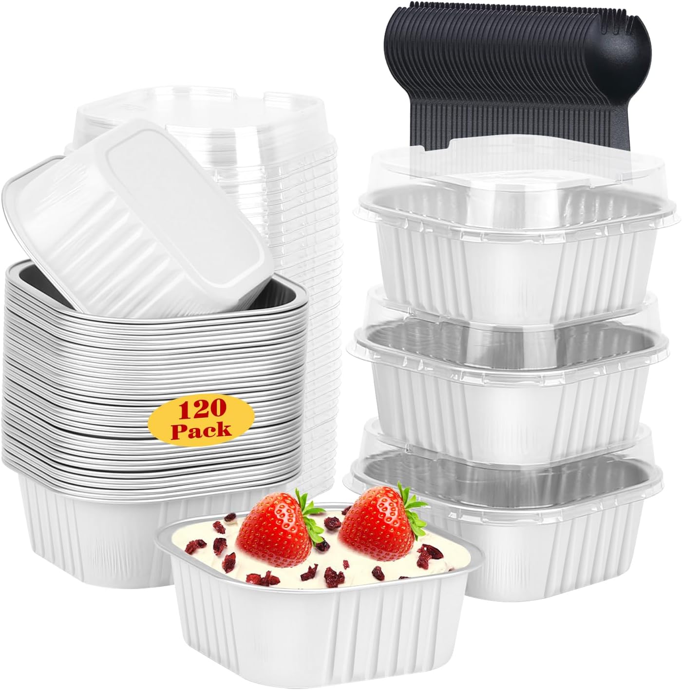Mini Cake Baking Pans with Lids - Perfect for Desserts
