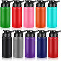 10 Pcs Reusable Aluminum Water Bottles Bulk Multicolor - Travel Kit