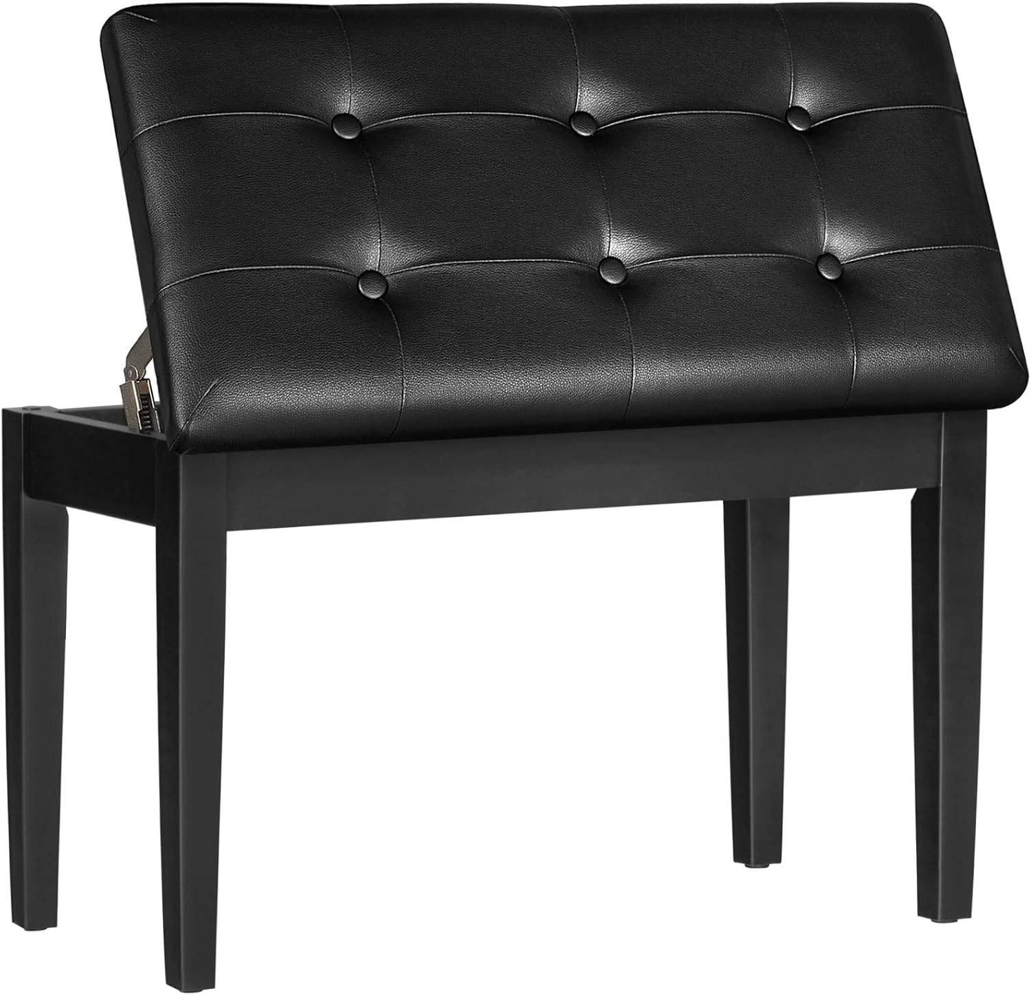 HOOBRO Duet Piano Bench with Storage and Padded Cushion
