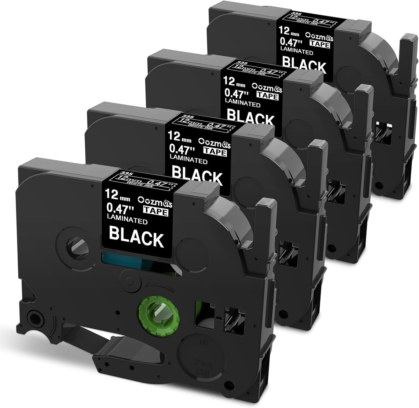Vibrant White on Black Label Refills 4-Pack