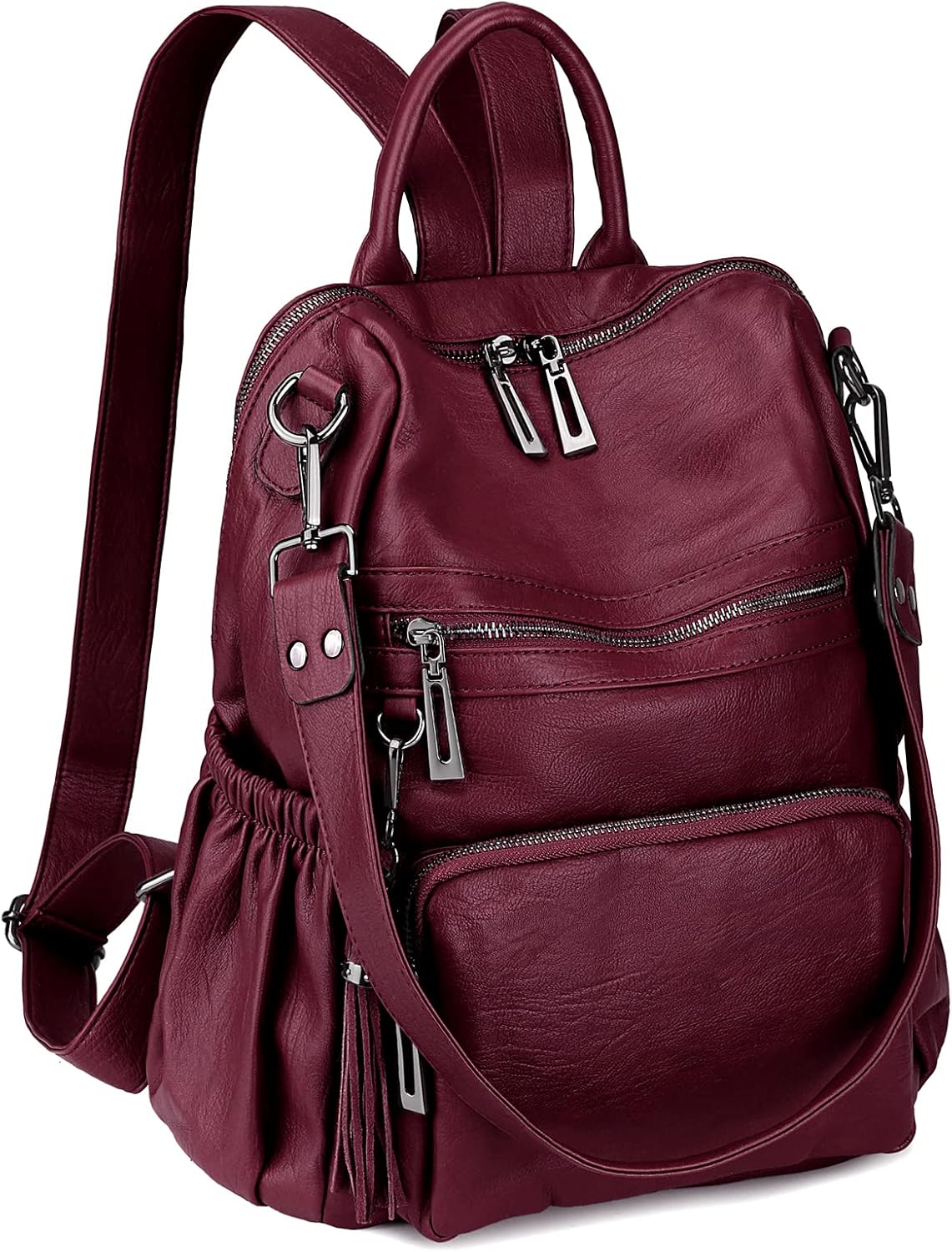 Uromee Travel Backpack Purse for Women - Stylish Vegan Leather