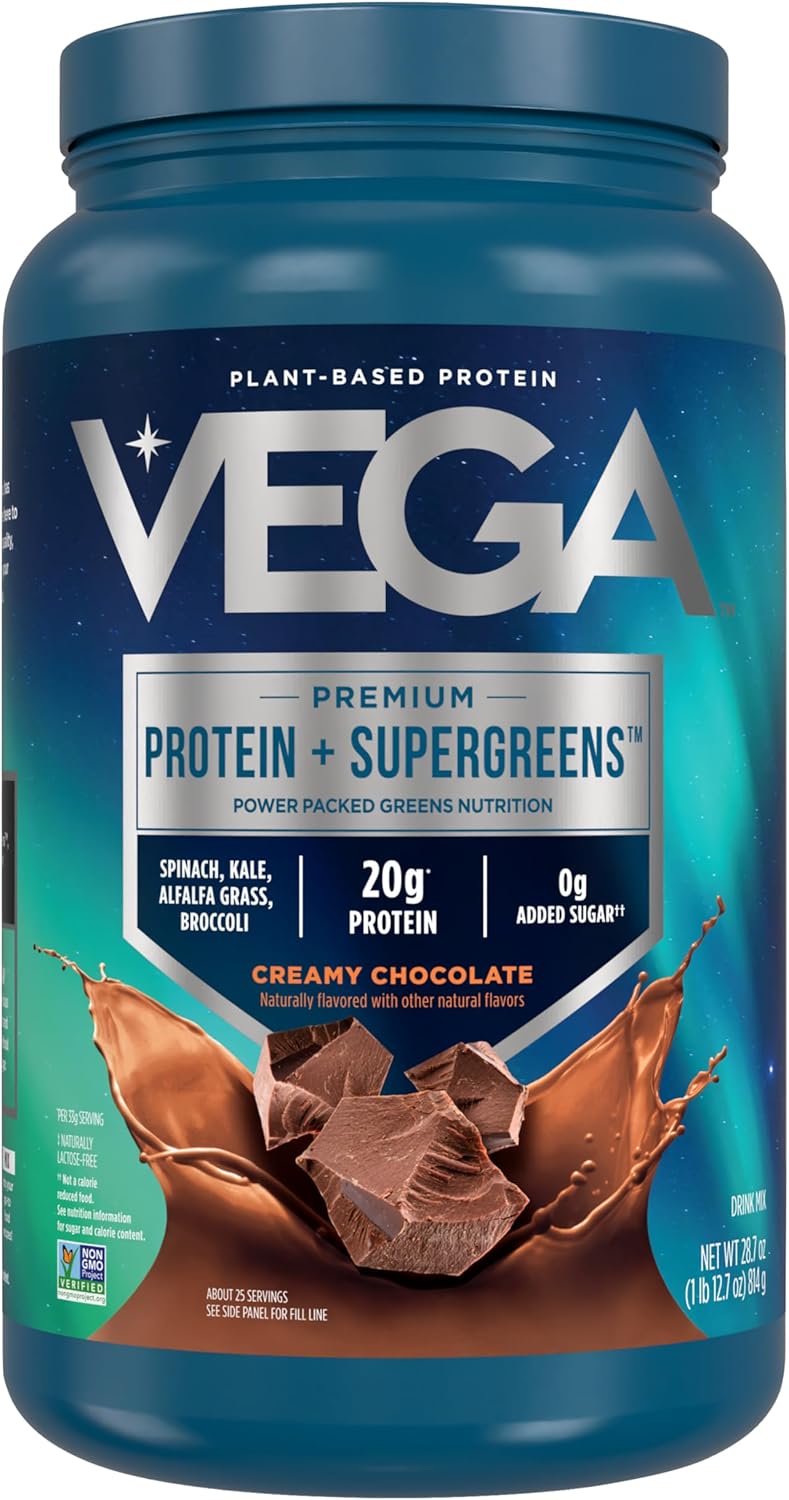 Vega Protein + Supergreens - 20g Plant-Based Protein Powder