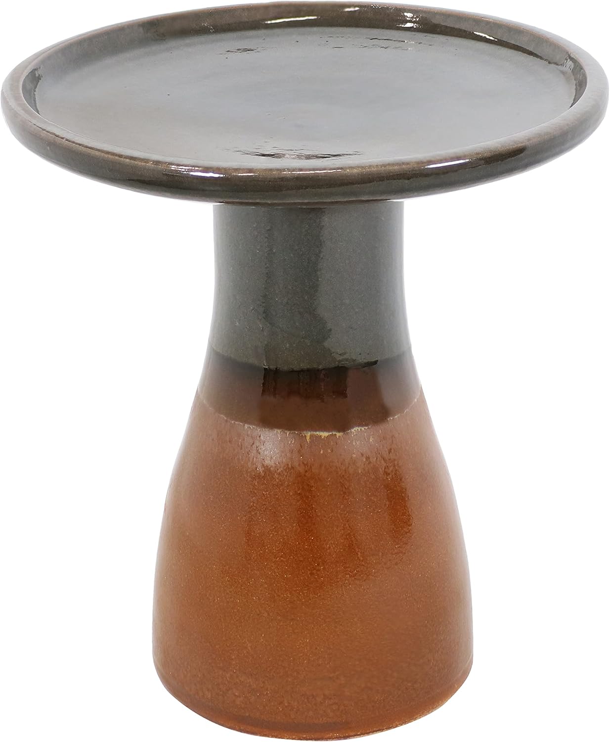 Sunnydaze 21 H Ceramic Bird Bath - Hand-Painted Outdoor Accent