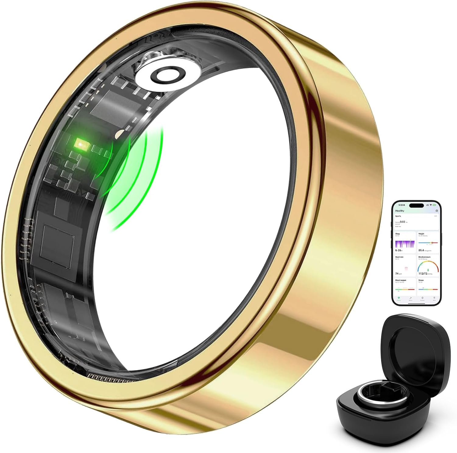 FitElf 3 Pro Smart Ring Fitness Tracker for Health Monitoring