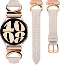 20mm Slim Leather Band for Women Compatible with Samsung Galaxy