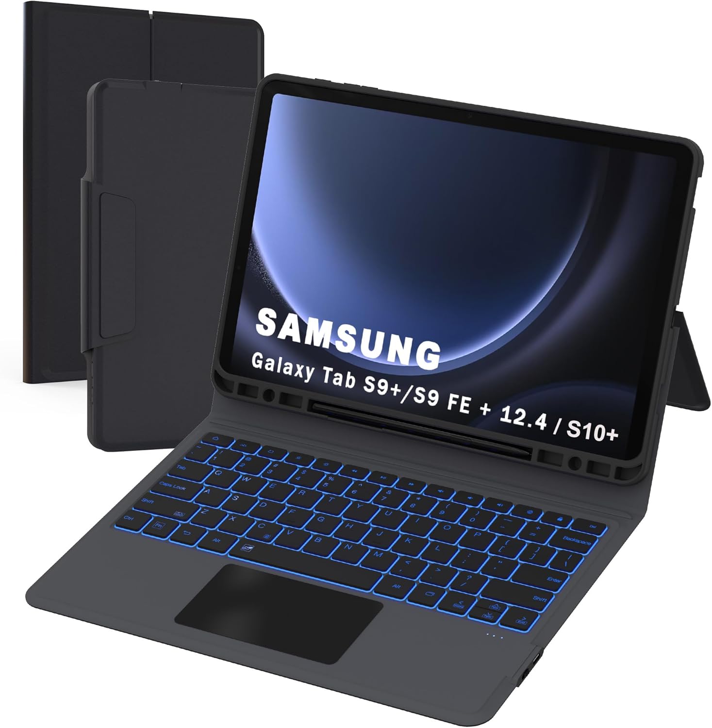 Galaxy Tab S9 FE+ 12.4 inch Keyboard Case with Trackpad