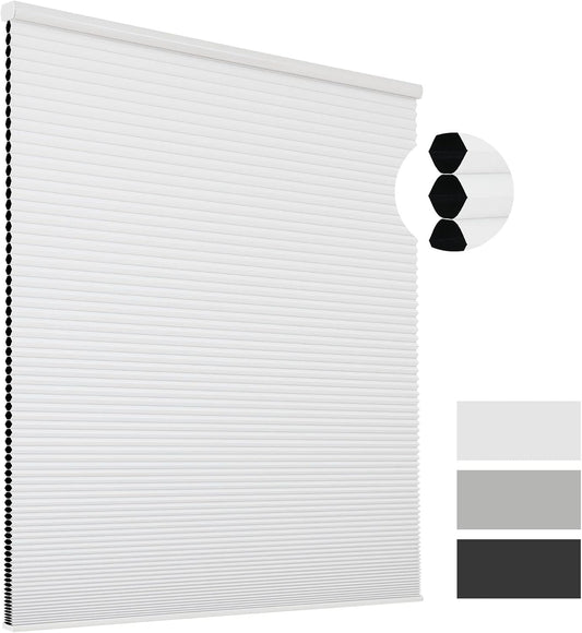 Joydeco Cellular Shades Cordless Blackout Blinds for Windows