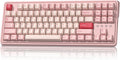 Wireless Gaming Keyboard 75% Pink Creamy Mechanical - Compact RGB