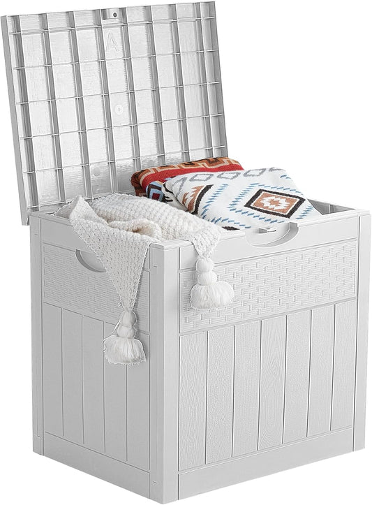 33 Gallon Deck Box for Outdoor Storage, Waterproof and Secure