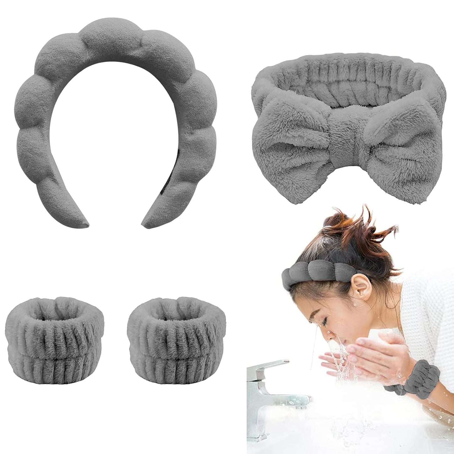 TLUXX Spa Headband Set - Prevents Liquid Overflow