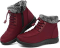 SHIBEVER Women's Ankle Snow Boots for Warm Winter Comfort