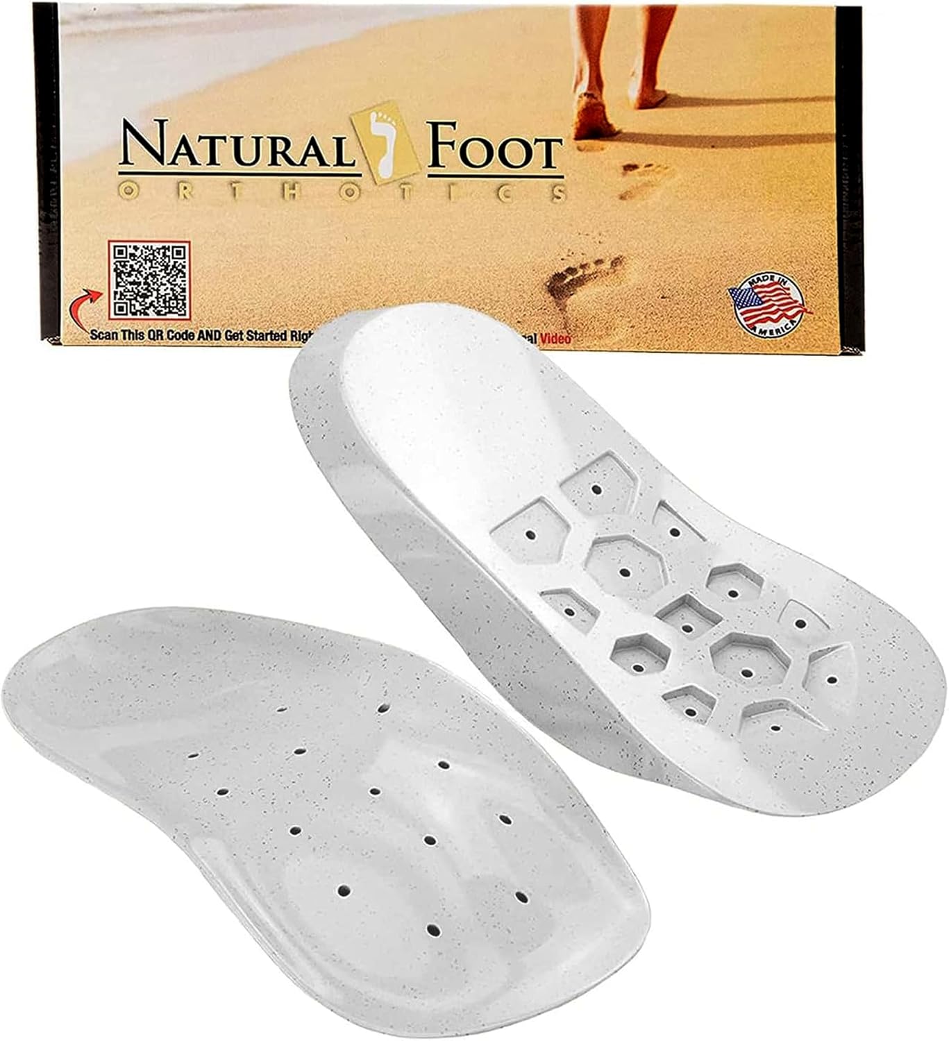 Natural Foot Orthotics for Medium Height Arches Relief & Support