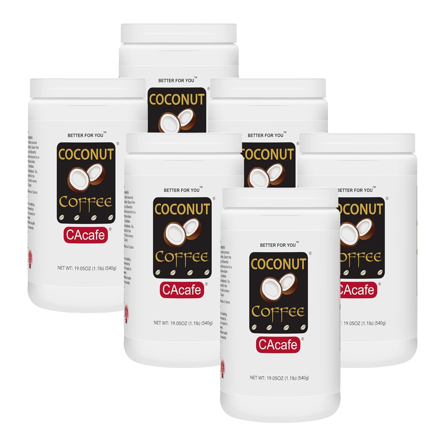CAcafe Coconut Coffee - Creamy Coconut Infused Colombian Blend