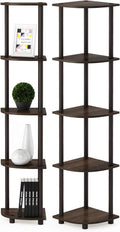 Furinno TURN-N-TUBE Corner Shelf Set of 2 for Home Organization
